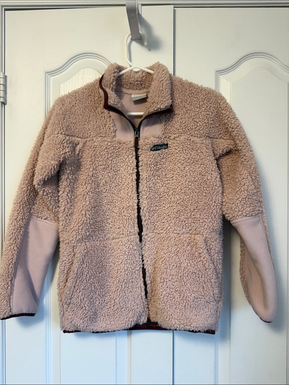 COLUMBIA Girls' Blush Pink Sherpa Jacket